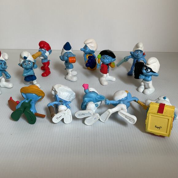 Lot of 13 Vintage 2011 Smurfs McDonald’s Happy Meal Toys | Peyo Figures - Picture 5 of 14